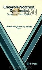 Chevron-notched specimens : testing and stress analysis（1984 PDF版）
