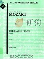 The Magic Flute Overture K.620 PDF电子版封面 Mozart Wolfgang Amadeus