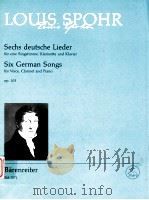 Six German Songs for Voice Clarinet and Piano op.103 BA 7571（1971 PDF版）