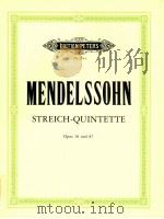 quintette für zwei violinen zwei violen und violoncello Opus 18 und 87 Nr.1743 PDF电子版封面