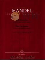 three Trio sonatas for two Violins and Basso continuo op.Ⅴ/6 Ⅴ/3 Ⅴ/2·HWV 401 398 397 Urtext of the h（1967 PDF版）