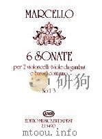 6 Sonate for 2 Violoncelli viole da gamba e basso continuo Ⅰ No.1-3 Z.13490 1988 PDF电子版封面 Dubrovay làszló