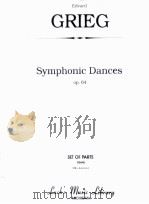 Symphonic Dances Op.64 set of parts STR=4-4-3-2-2 PDF电子版封面 Edvard Grieg