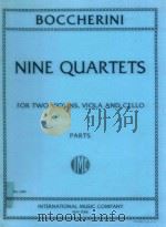 Nine Quartets for two violins viola and cello 1083 PDF电子版封面