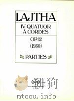 Ⅳ.Quartuor à Cordes Op.12 1930 Parties Z.13 305（1950 PDF版）