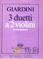 3 duetti a 2 Violini Op.2 Z.13 335 1987 PDF电子版封面