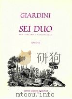 Sei duo per violino e violoncello Ⅰ No. 1-3 Z.13 796 1990 PDF电子版封面