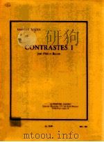 contrastes I pour fl?te et basson AL 25441（1977 PDF版）