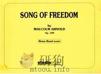 song of freedom op.109 Brass Band Score 1972 PDF电子版封面