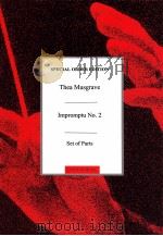 impromptu No.2 for flute oboe and clarinet set of parts（1974 PDF版）