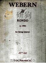 Rondo for STRING QUARTET c.1906 parts O4859 PDF电子版封面 WEBERN