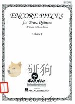 Encore Pieces for Brass Quintet Volume 1（1991 PDF版）