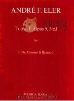 trio in f opus.9 No.1 for flute clarinet & bassoon 1982 PDF电子版封面