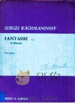 Fantasie Tableaux op.5 Two pianos 1947 PDF电子版封面