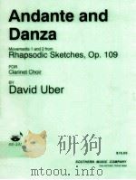 Andante and Danza Movements 1 and 2 from Rhapsodic SketchesOp.109 for clarinet choir（1994 PDF版）