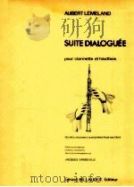suite dialoguee for clarinet et hautbois 1977 PDF电子版封面