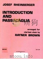 Introduction and Passacaglia arranged for clarinet choir WIM 163 1986 PDF电子版封面
