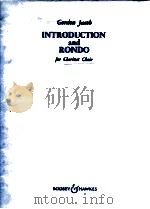 Introduction and Rondo for Clarinet choir（1973 PDF版）