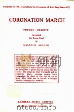 Coronation March arranged for brass band（1968 PDF版）