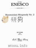 Roumanian Rhapsody No.2 D Major Op.11 set of parts 05466 STR=4-4-3-2-2 PDF电子版封面 George Enesco