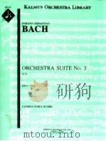 Orchestra Suite No.3 in D BWV 1068 PDF电子版封面 Bach Johann Sebastian