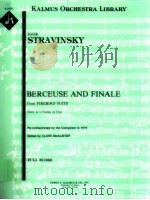 Berceuse and Finale from Firebird Suite（ PDF版）