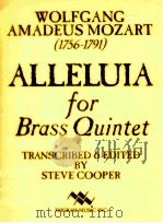 Alleluia for brass quintet 1993 PDF电子版封面