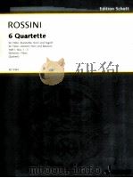 6 Quartette for Flute clarinet Horn and Bassoon Heft Ⅰ Nos 1-3 parts ED 3164 1936 PDF电子版封面