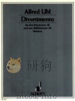 Divertimento für drei Klarinetten B und eine Ba?klarinette B Stimmen ED 4437（1956 PDF版）