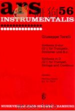 ars 56 Sinfonia in D G1 for Trompet Strings and continuo Siedel score Ed.Nr.762P 1971 PDF电子版封面