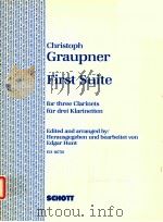 first suite for three clarinets ED 10750（1961 PDF版）