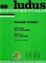 ludus 60 Duo in C for 2 clarinets Ed.Nr.550f Michaels（1967 PDF版）