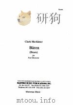 b?ren bears for four bassoons score（1990 PDF版）