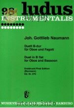 ludus 98 Duett B-flat-major for Oboe and bassoon first edition Bormann Ed.Nr.270（1954 PDF版）