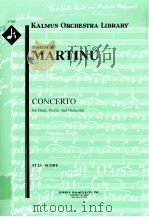 Concerto for Flute Violin and Orchestra PDF电子版封面
