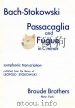 Passacaglia and Fugue in C Minor 1951 PDF电子版封面