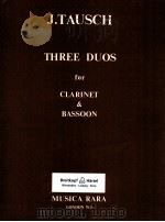THREE DUOS for CLARINET & BASSOON londin W.1（1979 PDF版）