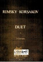 Duet for 2 clarinets MR 1858 1976 PDF电子版封面
