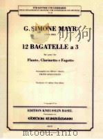 12 bagatelle a 3 for flauto clarinetto e fagotto first edition No.43（1970 PDF版）