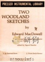 two woodland sketches arranged for saxophone quartet 1968 PDF电子版封面