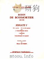 sonata Ⅰ pour 2 violoncelles seuls ou 2 bassons ou violoncello et basson（1955 PDF版）