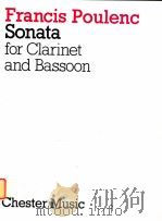 SONATA For Clarinet and Bassoon 1993 PDF电子版封面