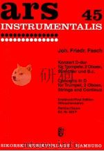 ars 45 concerto D-major for Trompet in D clarino 2 Oboes Strings and continuo first edition Winscher 1964 PDF电子版封面