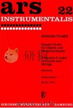 Concerto D major for guitar and strings ed.nr.378p 1956 PDF电子版封面