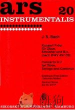Concerto in F for oboe strings and continuo ed.nr.337 p（1955 PDF版）