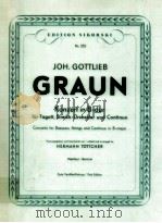 Konzert in B-dur für Fagott Streich-Orchester und Continuo score first edition Nr.252 1955 PDF电子版封面