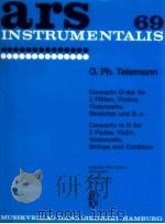 ars 69 Concerto in D for 2 Flutes Violin Violoncello Strings and continuo first edition Schroeder sc（1973 PDF版）