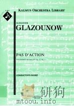 Pas D'action from Scene's De Ballet Op.52 No.5 conductor's score A 1471（ PDF版）