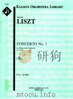 Concerto No.1 for Piano and Orchestra in E flat G.124 full score A 1639（ PDF版）