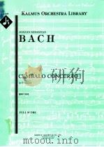 Cembalo Concerto in E Major BWV 1053 full score A 1228（ PDF版）